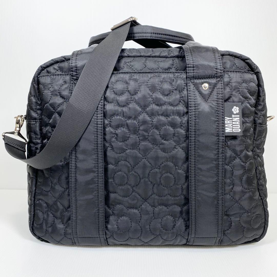 【未使用美品】マリークワント　デイジーキルトボストンバッグ　キャリーオンバッグ