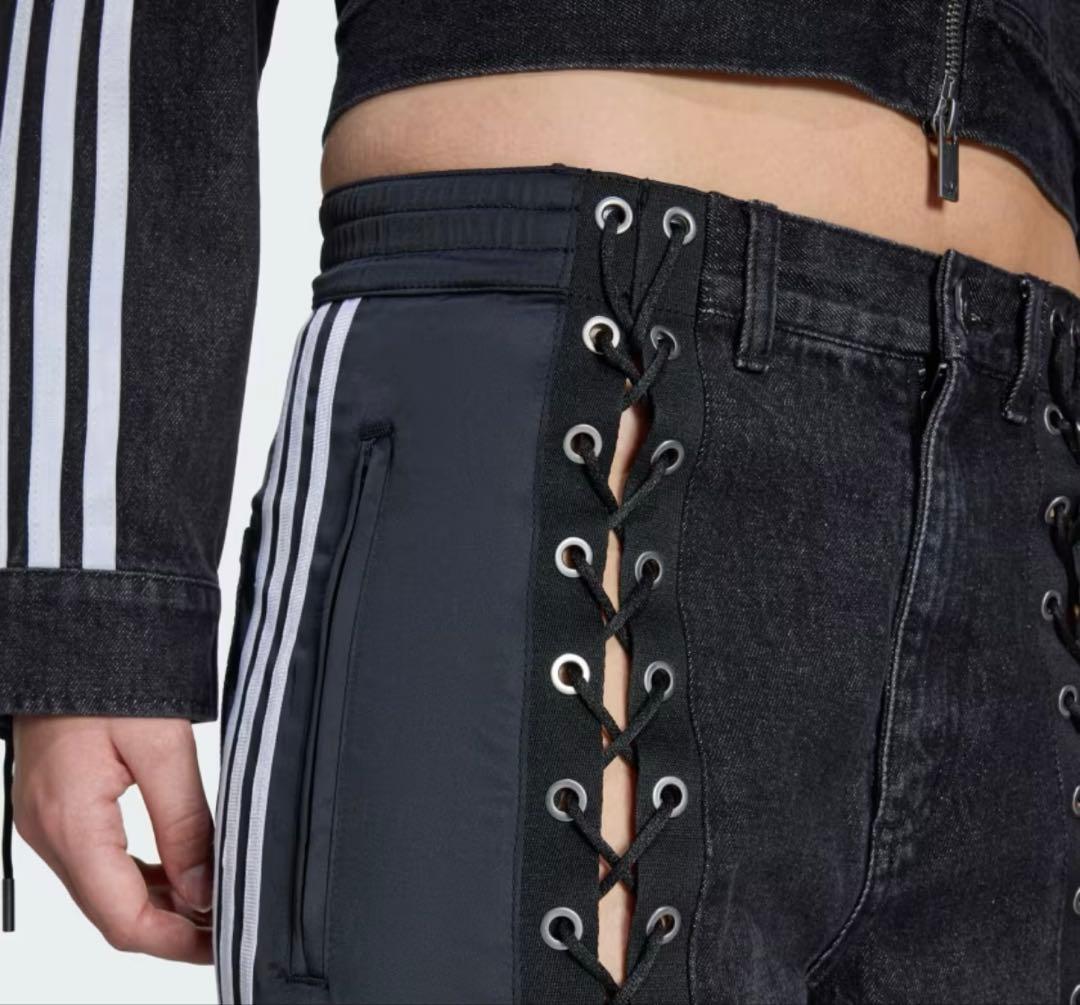 アディダス アディルナ デニム FB レーシングパンツ 2XL