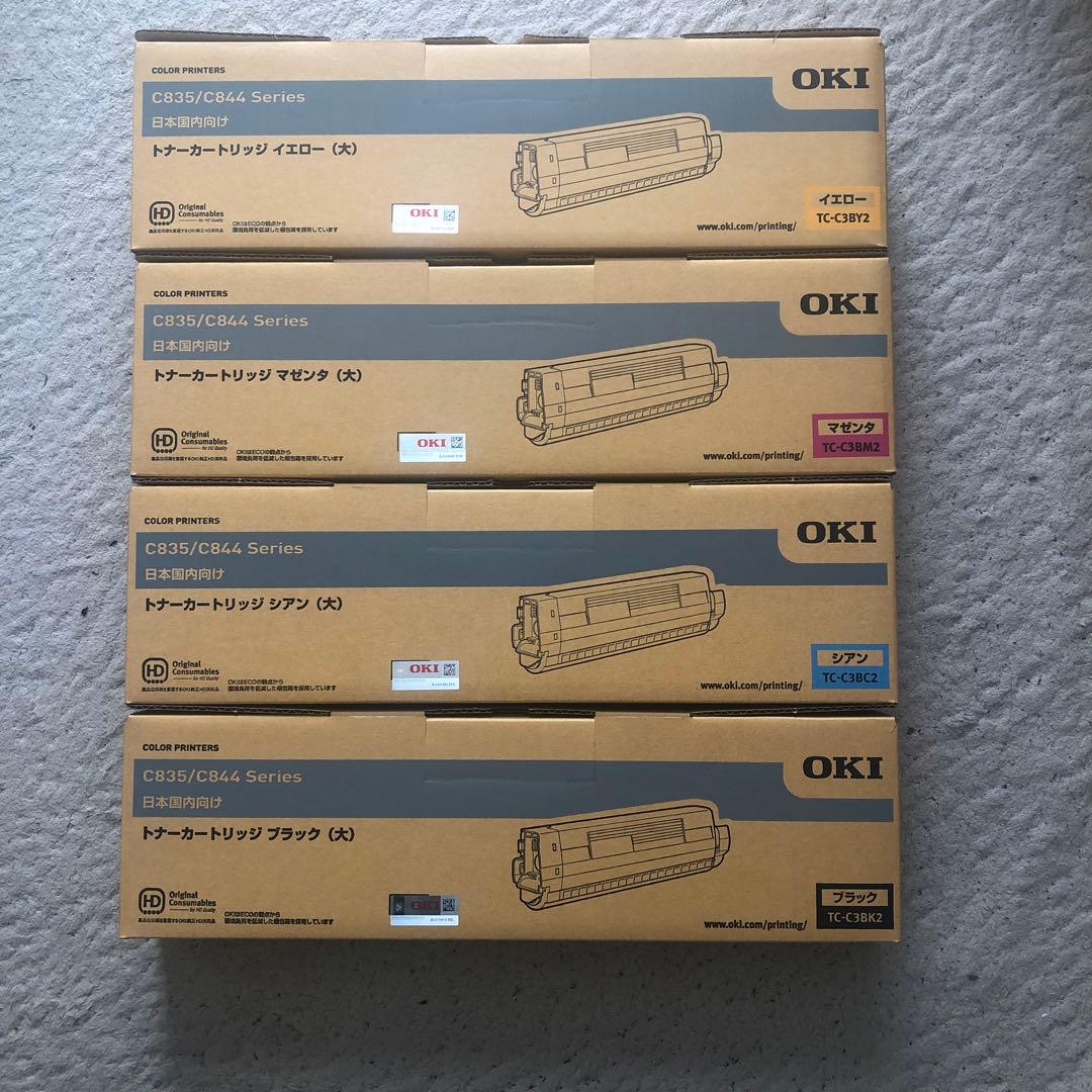OKI 純正トナーカートリッジ （大）４色セット TC-C3B