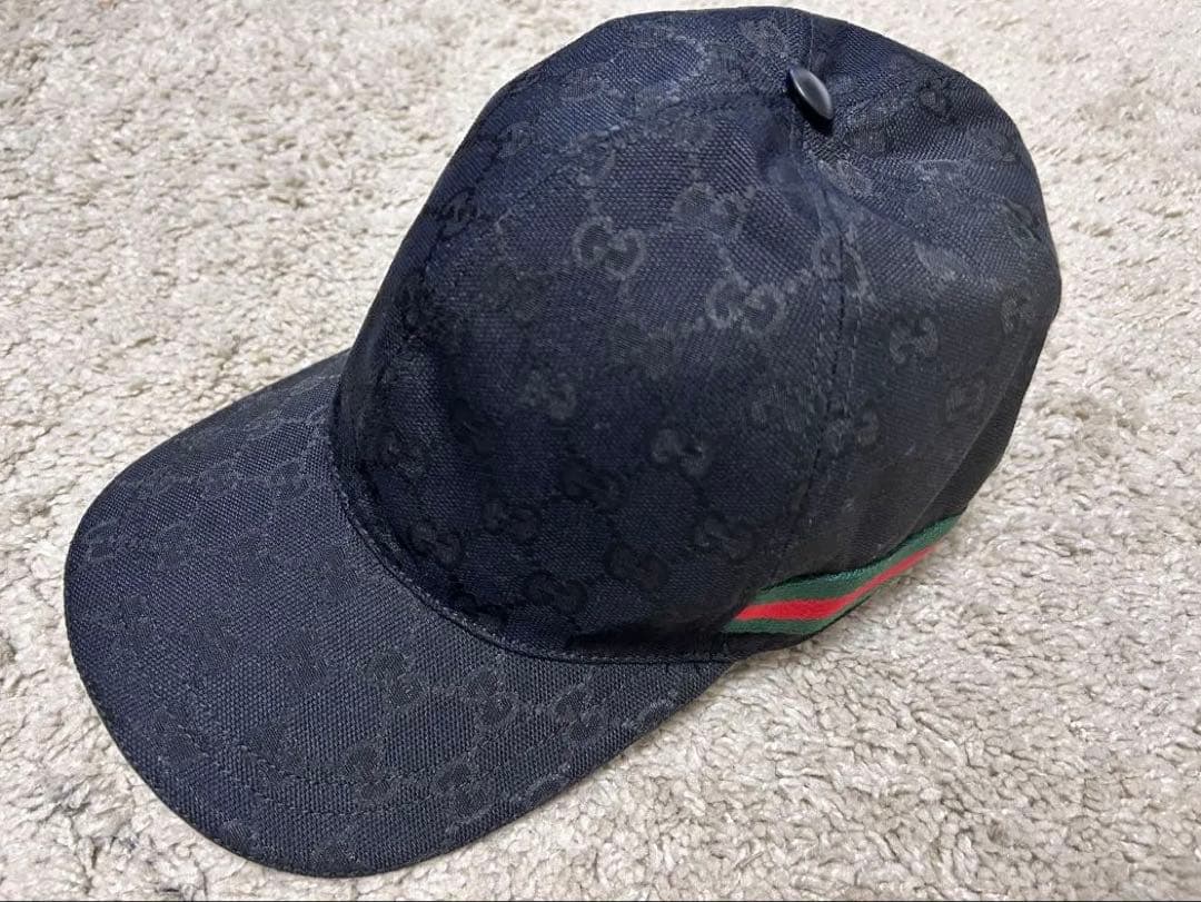 美品 グッチ Gucci GGベースボールキャップ Mサイズ