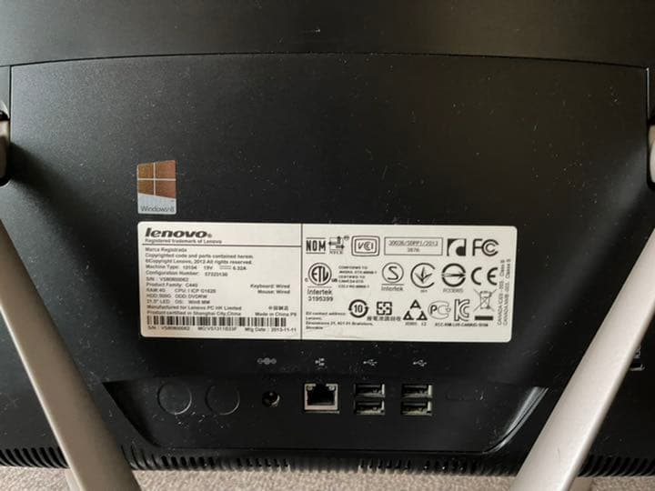 Lenovo C440 デスクトップPC 21.5インチ タッチパネル