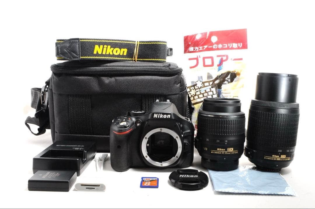 スマホ転送❤️Nikon D5200❤️ダブルズームキット❤️一眼レフカメラ