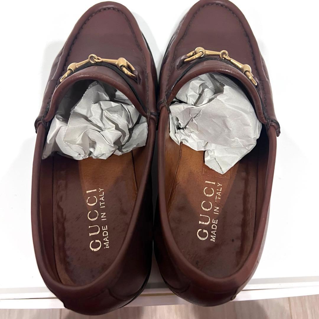 美品✨GUCCI ホースビットローファー 35 1/2 茶