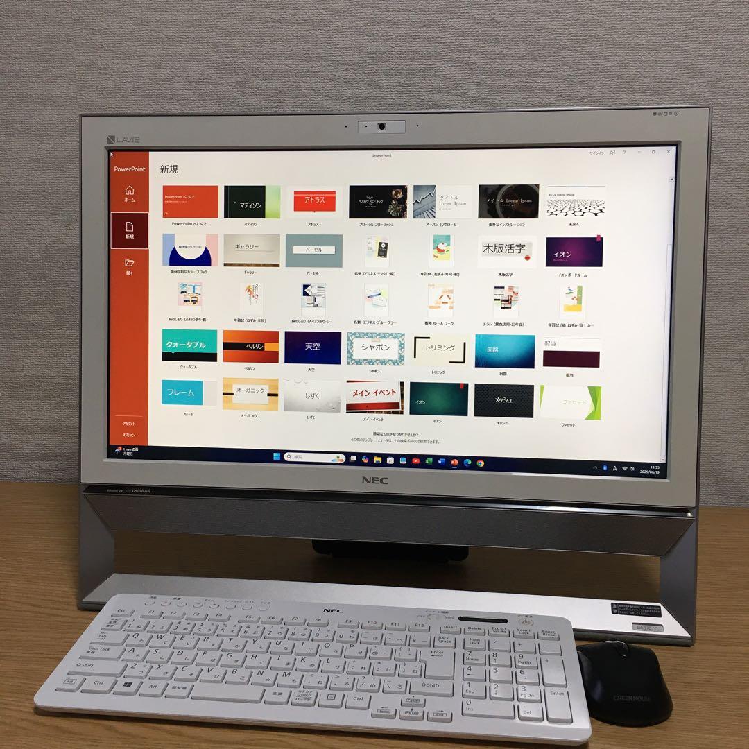 NEC LAVIE Win11 21.5' 一体型 地デジ デスクトップ SSD