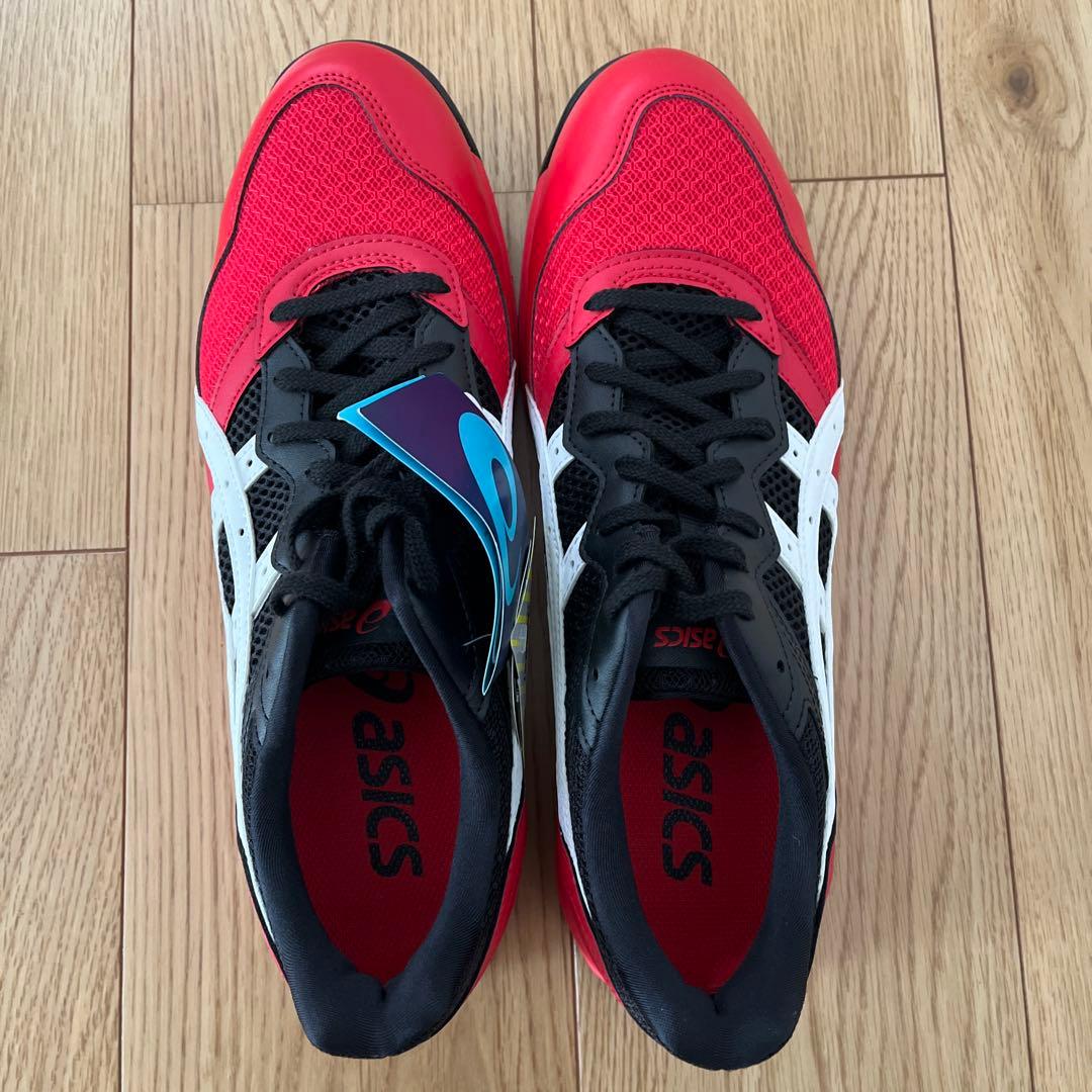 ASICS cp210 クラシックレッドxホワイト　安全靴