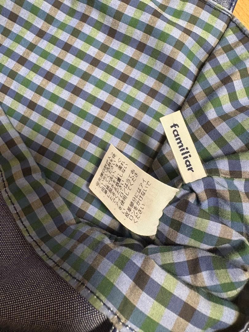 ファミリア　神戸本店限定バッグ　縦型トート　デニム　トートバッグ