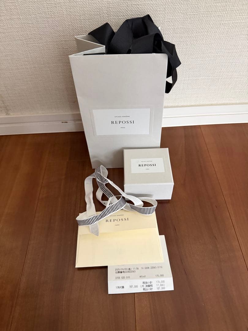 レポシ　アンティフェールk18PG片耳ピアス 新品未使用品　即購入OK‼️