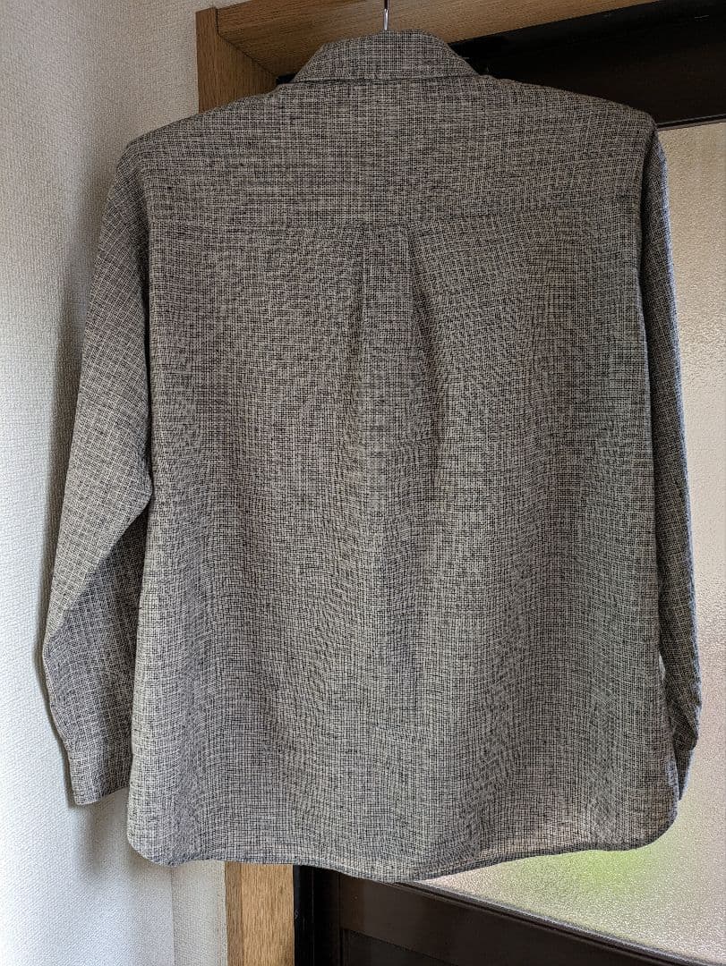 2025年 evam evaコットンリネン　チェックシャツ　30,800円