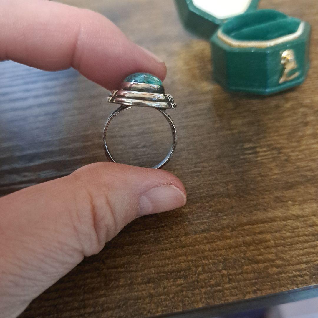 インディアンジュエリー　ターコイズ　シルバーリング
