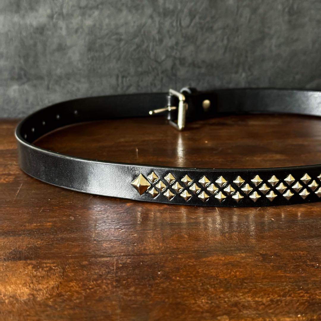 k*1様 スタッズナローベルトミリタリmx23mm 32inch125cm