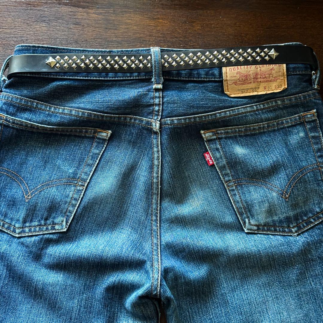 k*1様 スタッズナローベルトミリタリmx23mm 32inch125cm