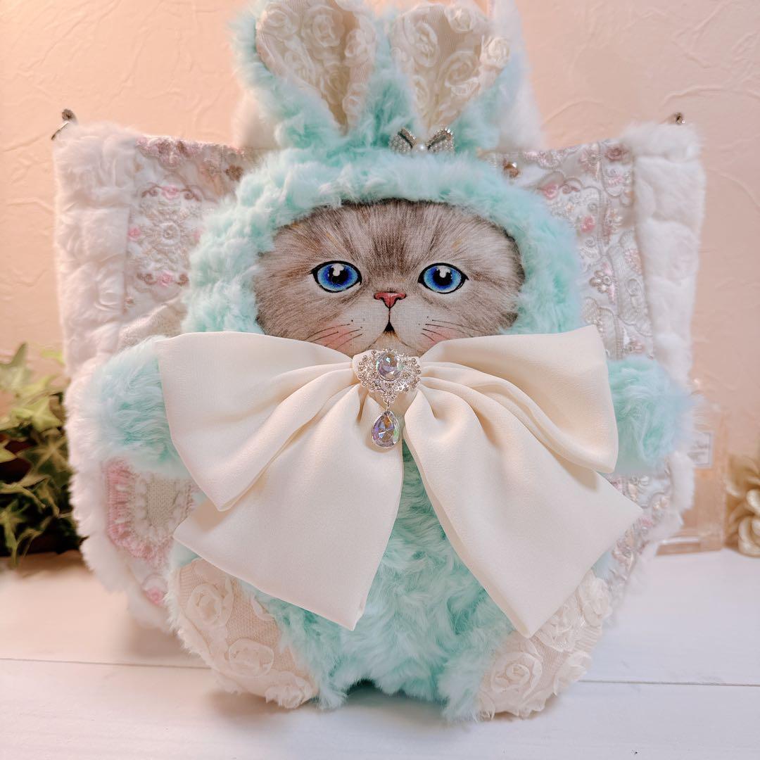 あ*き様 コヤンイサムチョン♡ミントブルーのbigなうさぎ着ぐるみルミちゃんトー