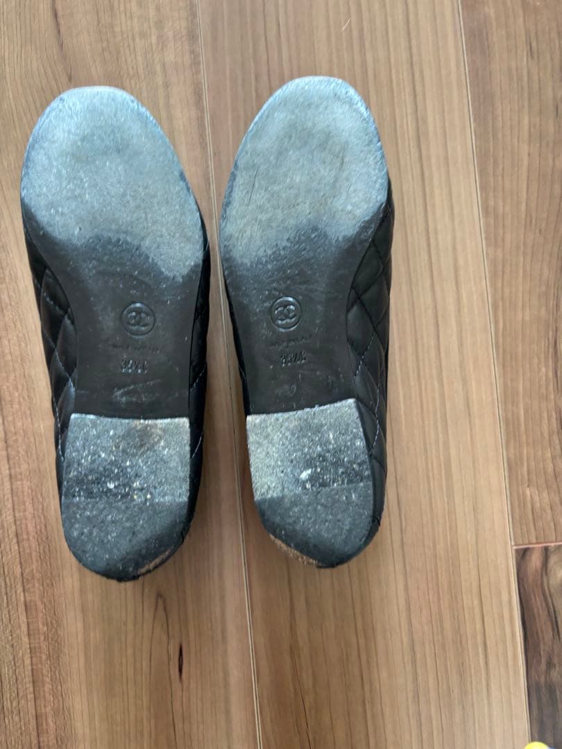 美品【CHANEL シャネル】バレリーナ 35.5(22.5センチ) 保存袋付