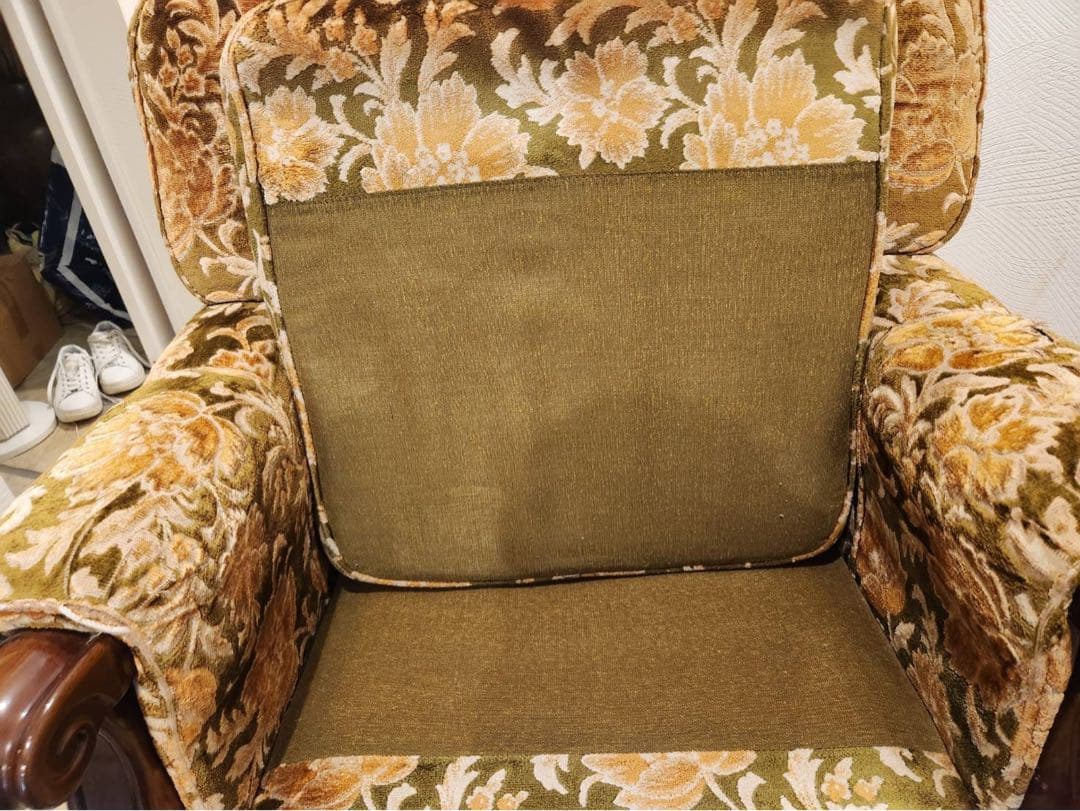 オールドカリモクkarimoku 金華山1人掛けソファ クラシック　アンティーク