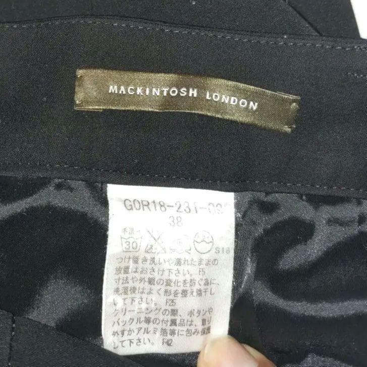マッキントッシュロンドン スーツ パンツ セットアップ 3ピース 黒 サイズ38