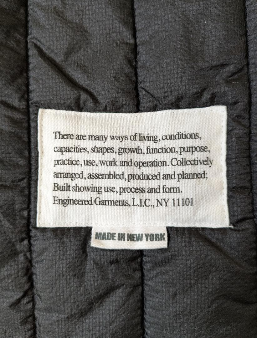 未使用 Engineered Garments Cover Vest 21FW