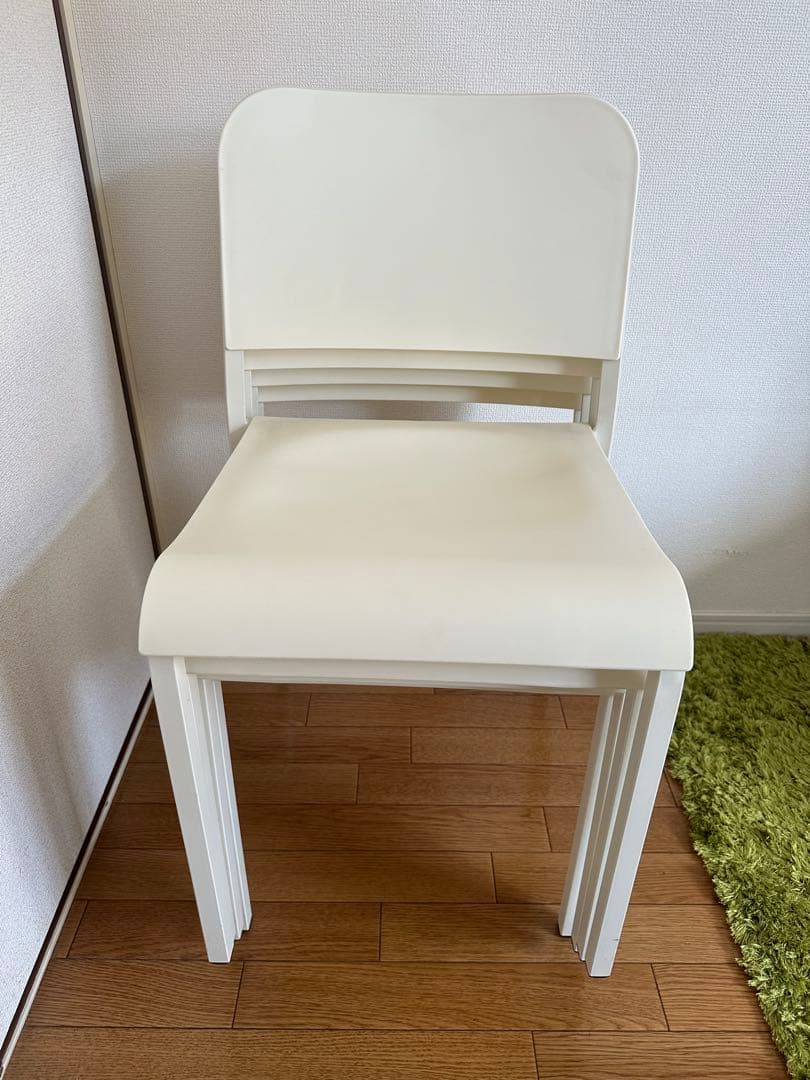 早い者勝ちIKEA MELLTORP ホワイト ダイニングチェア シンプル