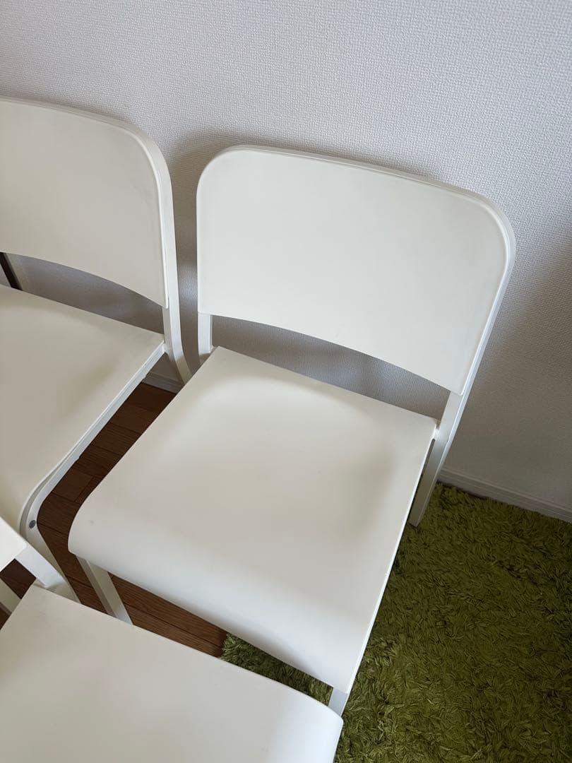 早い者勝ちIKEA MELLTORP ホワイト ダイニングチェア シンプル