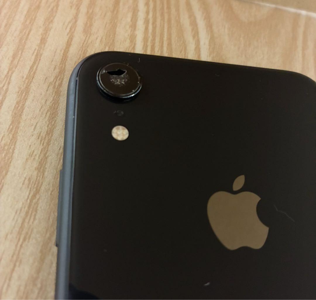 iPhone XR 128GB 背面カメラ不良 レンズ割れあり バッテリー85%