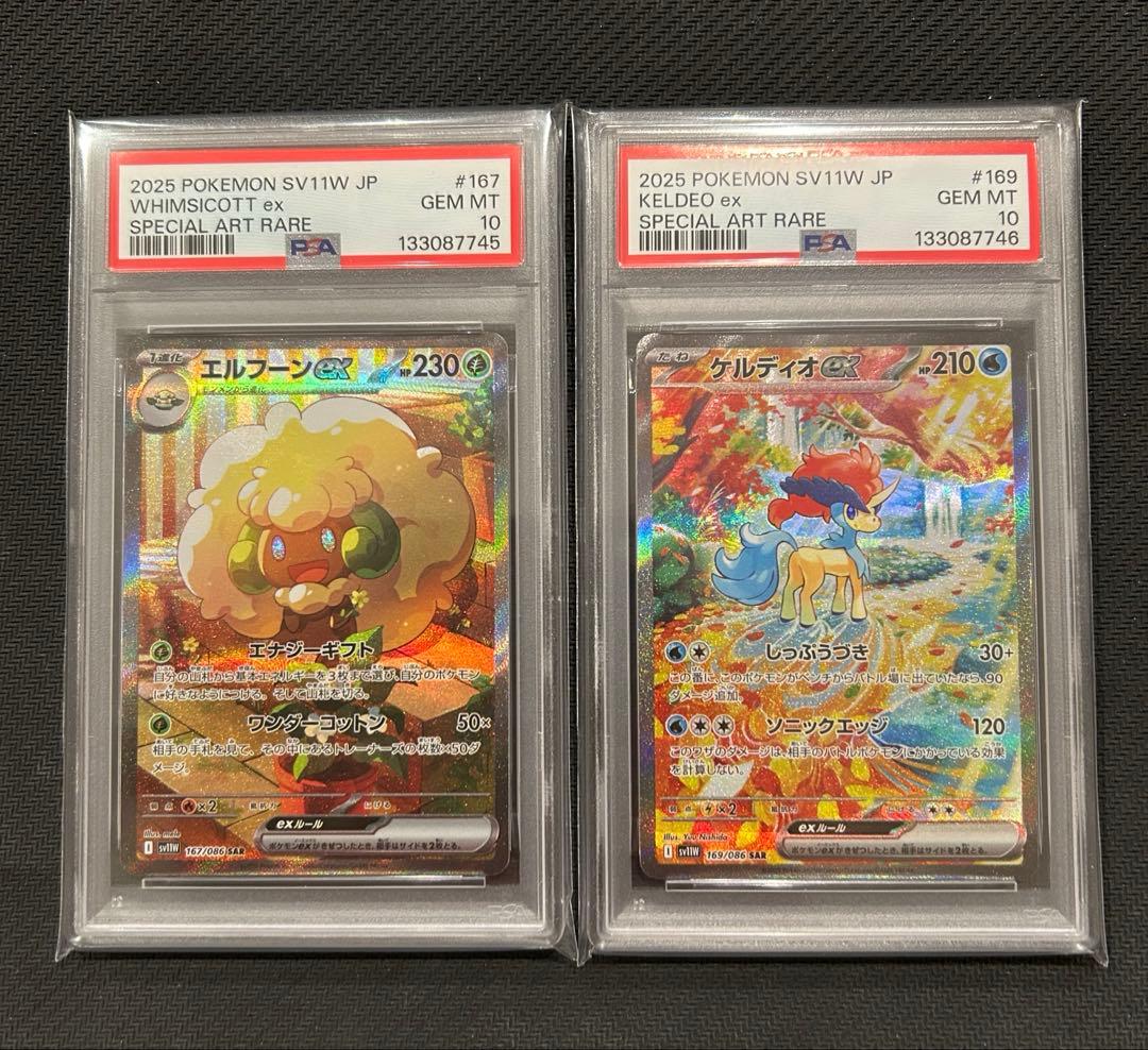 PSA10 ケルディオ 169/086 エルフーン 167/086 SAR