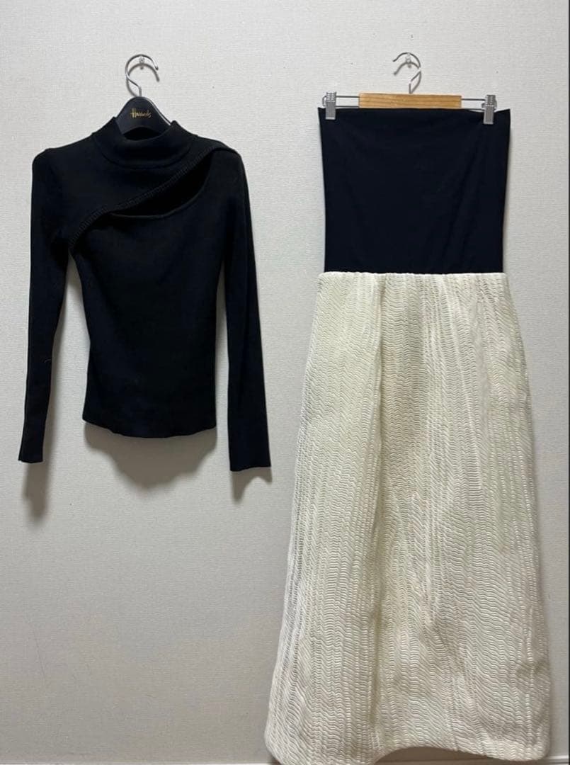 新品定価9.9万エストネーションESSENCEOFLUXURY2wayスカート