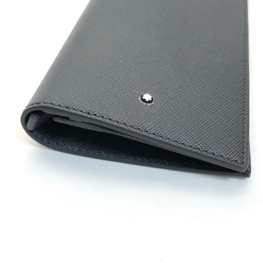 【未使用✨ 極美品】　MONTBLANC モンブラン 長財布 二つ折り　グレー