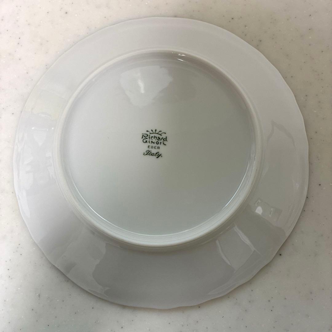 【美品】リチャードジノリ　ベッキオホワイト　デザートプレート　20cm×3枚