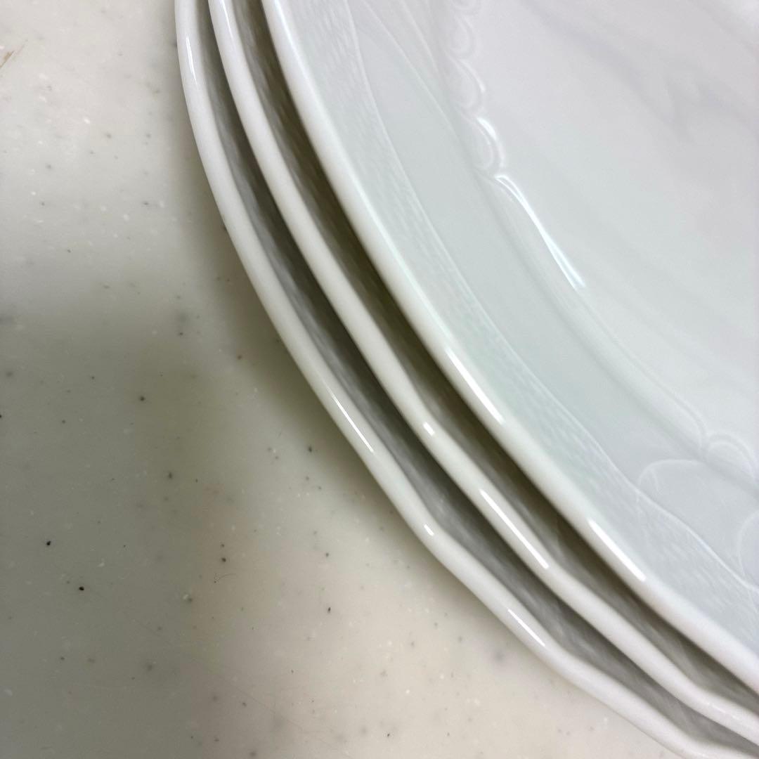 【美品】リチャードジノリ　ベッキオホワイト　デザートプレート　20cm×3枚