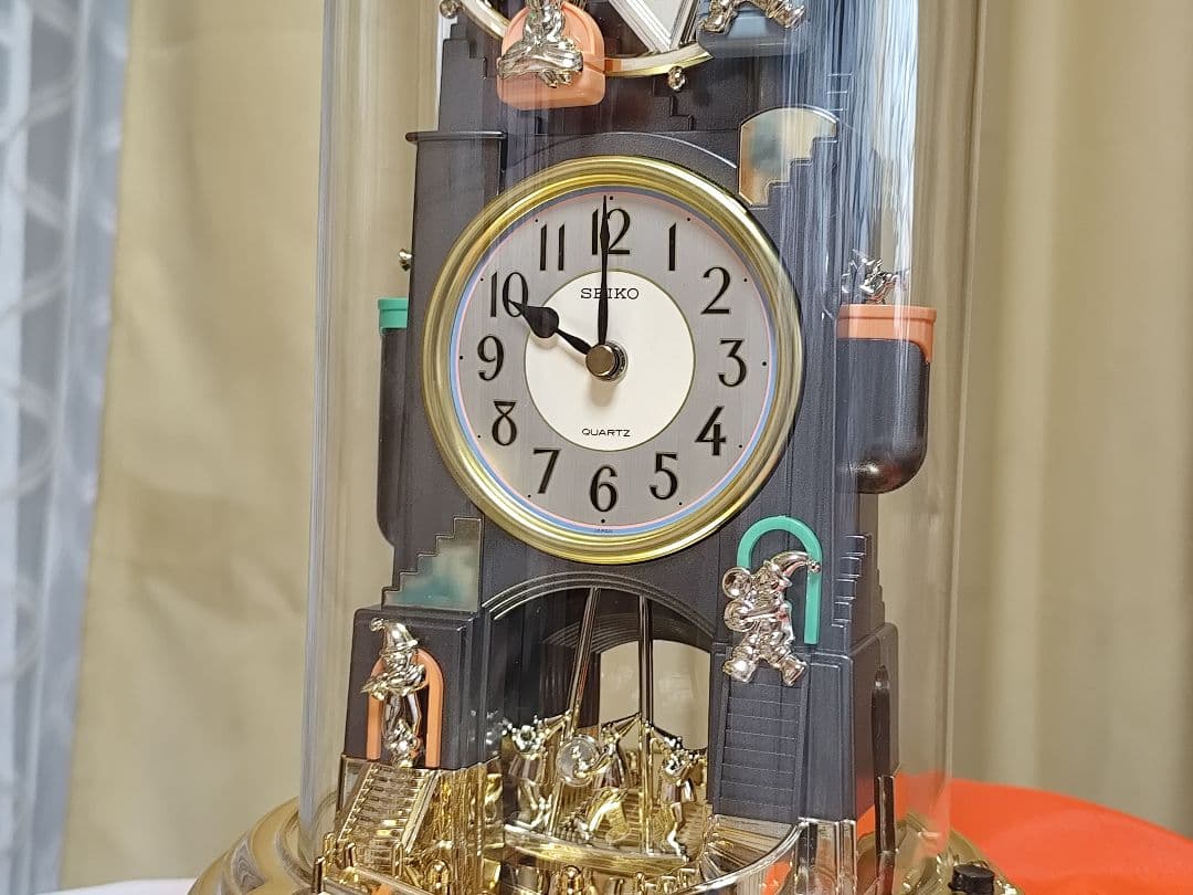 セイコー 夢ワールド からくり時計 メロディ 置き時計 動作確認済み 美品 レア