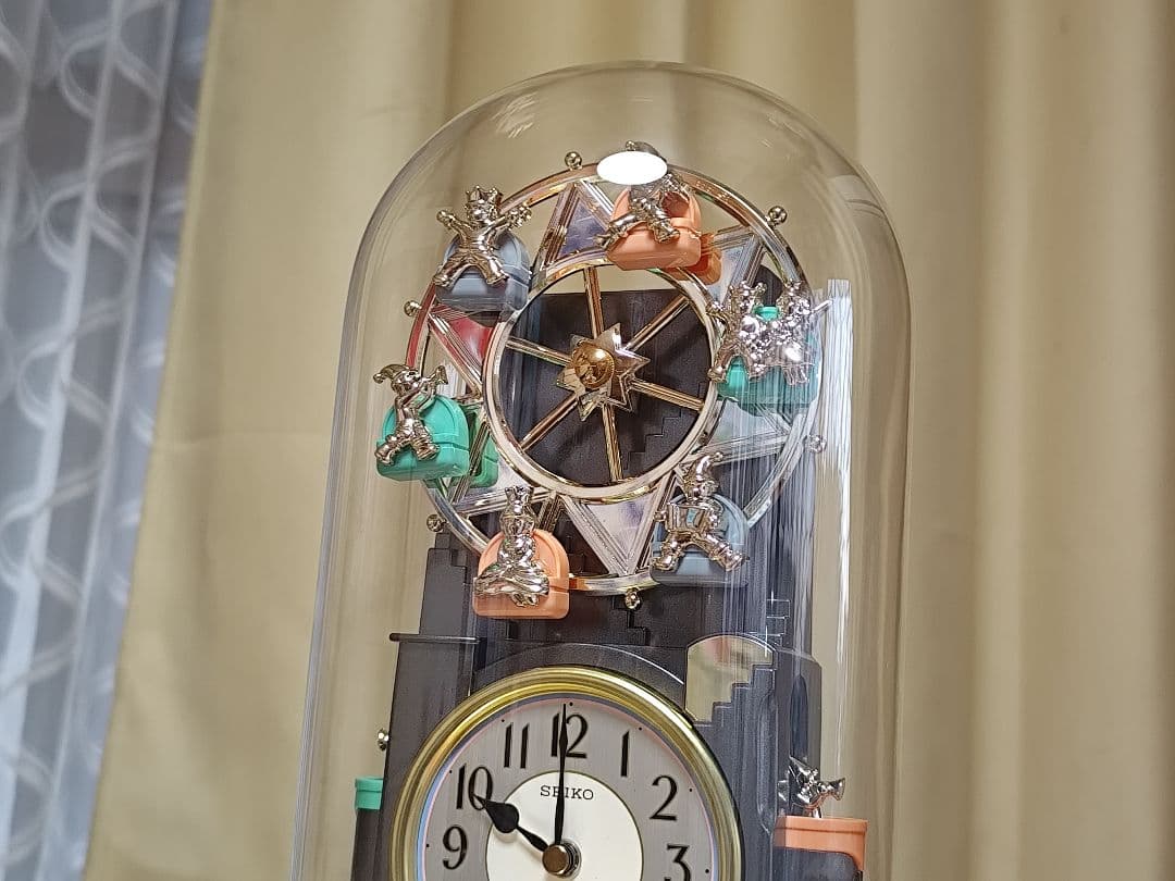 セイコー 夢ワールド からくり時計 メロディ 置き時計 動作確認済み 美品 レア