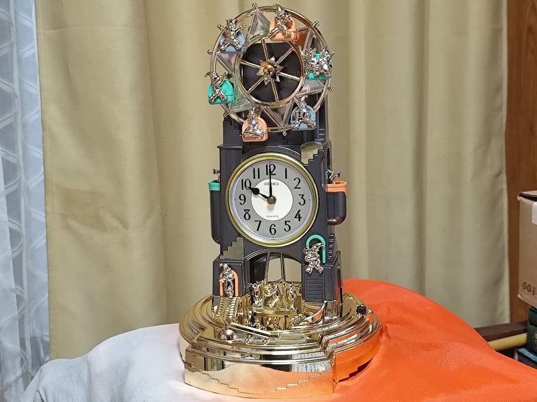 セイコー 夢ワールド からくり時計 メロディ 置き時計 動作確認済み 美品 レア