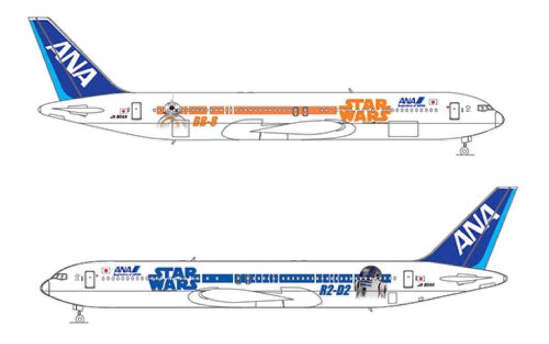 STAR WARS『特別塗装機』B767-300ER ANA JET（完成品）