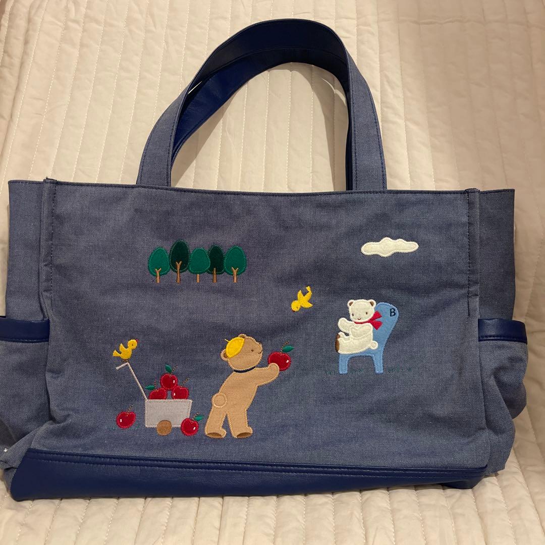 ファミリア　デニム刺繍マザーズバッグ　♡美品♡ 色々まとめて　最終値下げ