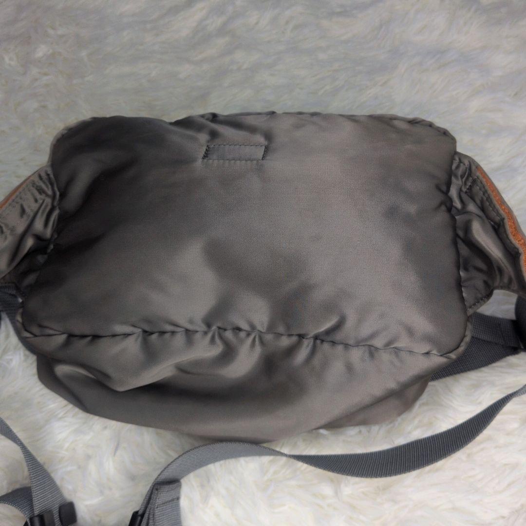 廃盤品 希少色ポーター タンカー シルバーグレー ウエストバッグ ボディバッグ