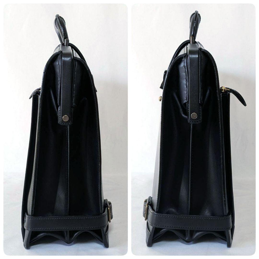 ダレスバッグ ドクターバッグ ビジネスバッグ 日本製 本革 ブラック 鍵 底板