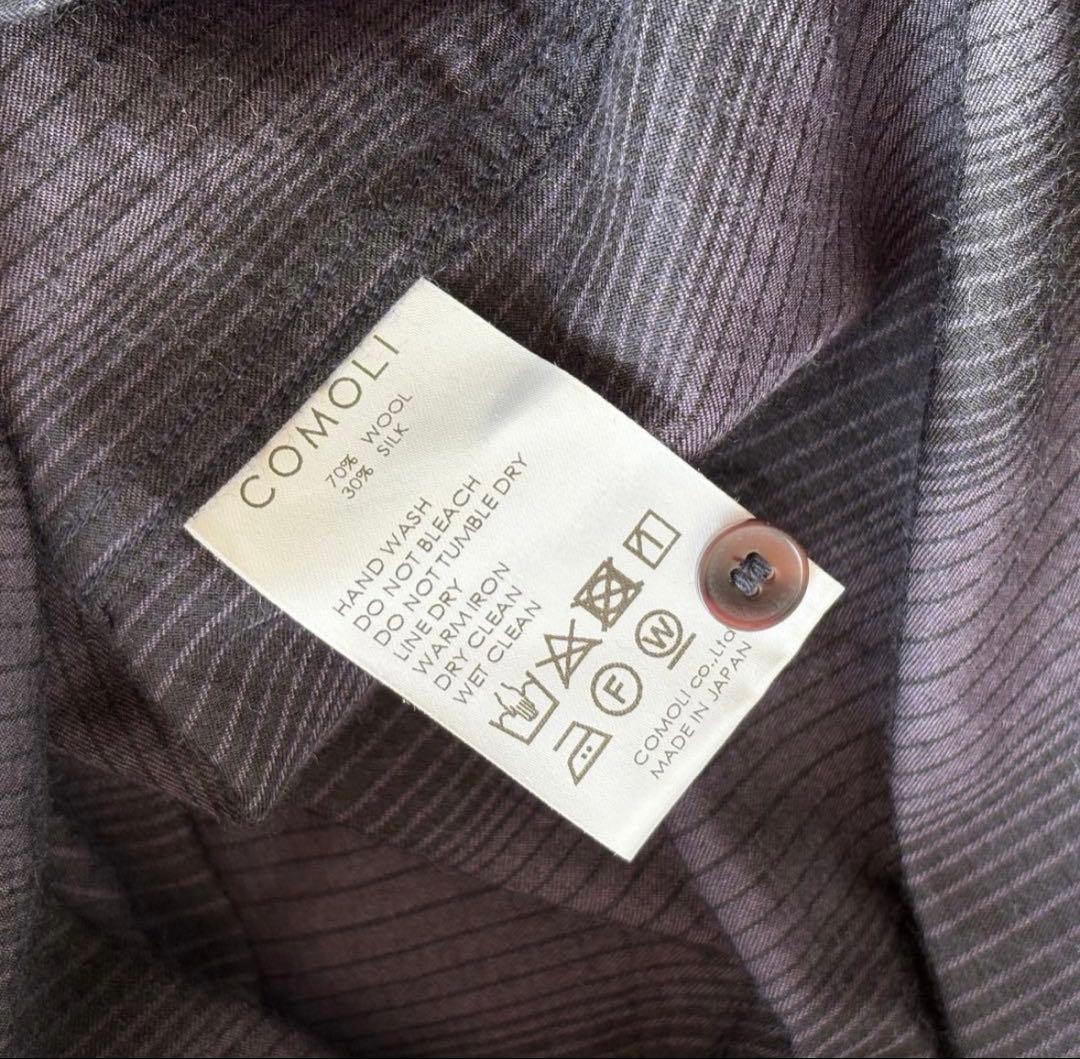 M*様 COMOLI ウールシルク ワークシャツ
