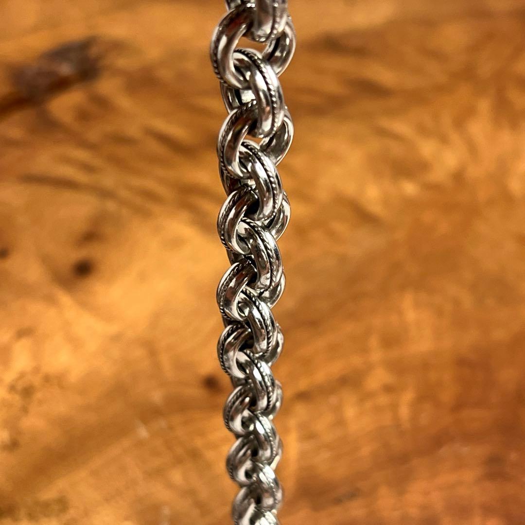 イタリア ヴィンテージ シルバー デザインリンク ブレスレット ITALY925