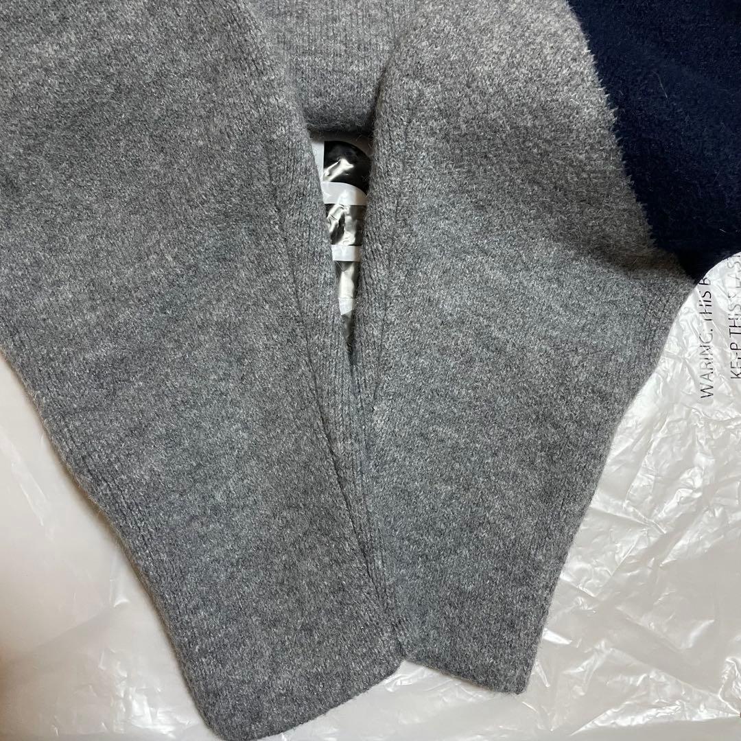 nknit ハートモチーフニット グレー