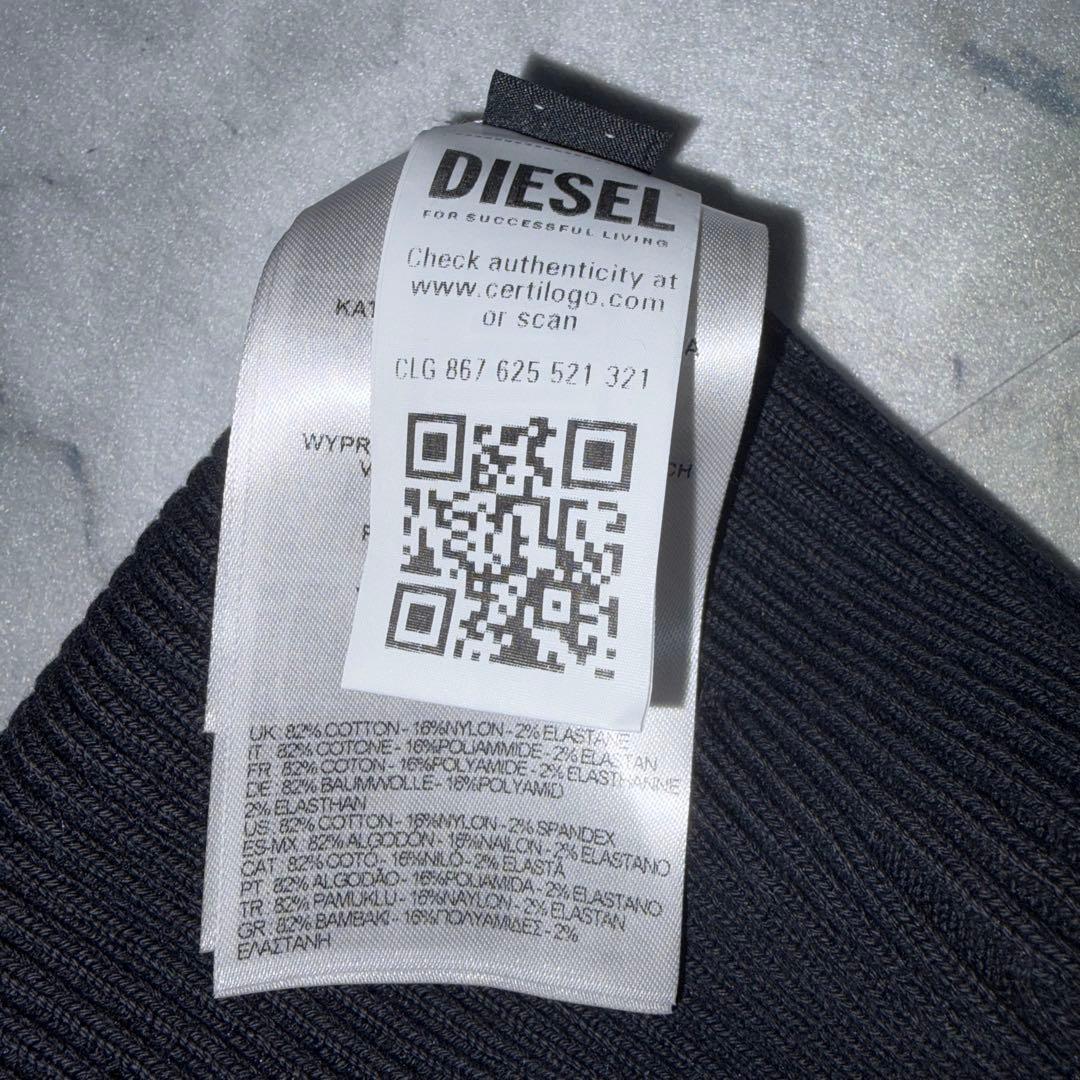 ≪DIESEL≫ディーゼル/チューブトップ／ブラック ロゴ入り