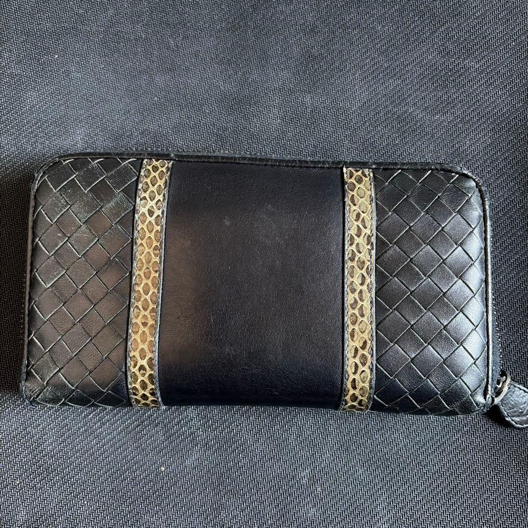 Bottega Veneta 黒 レザー 長財布
