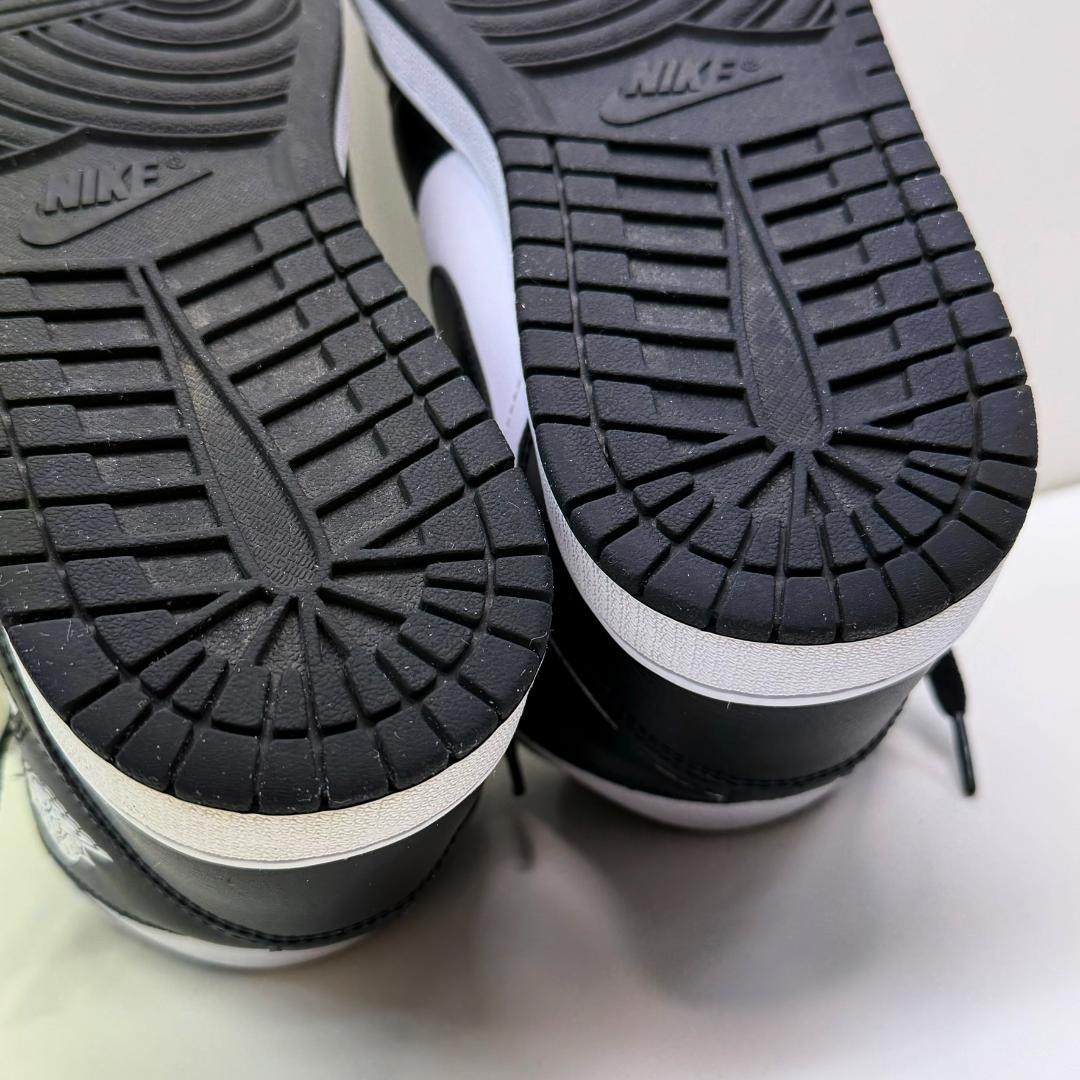 【美品】エアジョーダン1 ミッド \"パンダ\" \"ブラック/ホワイト\" 27cm