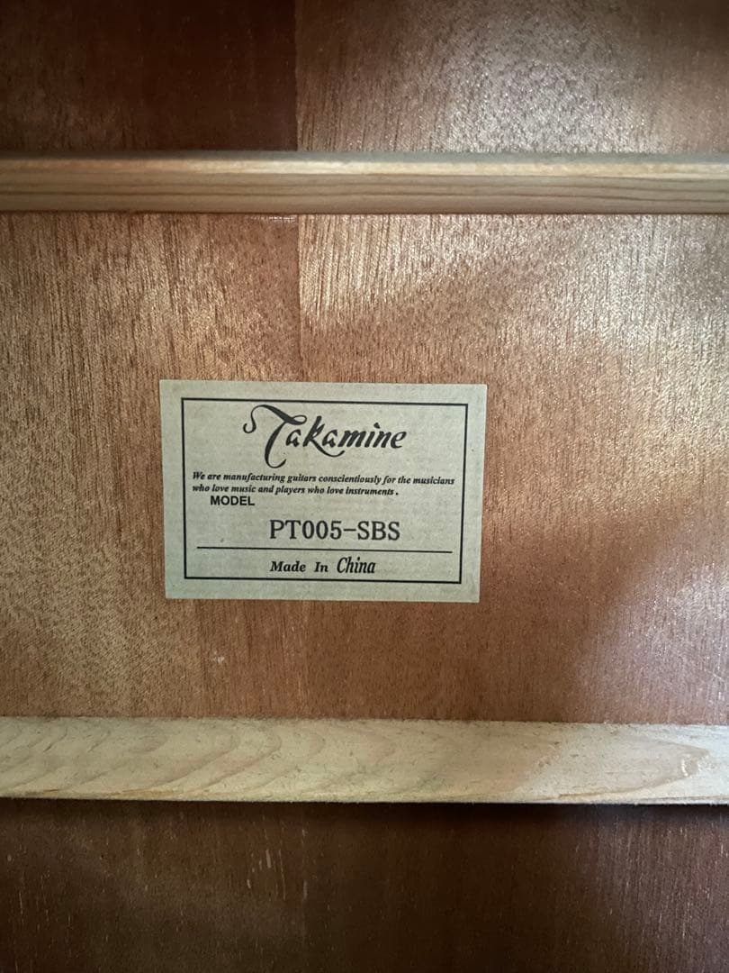 Takamine PT005-SBS エレアコ チューナー付 TP-4T搭載