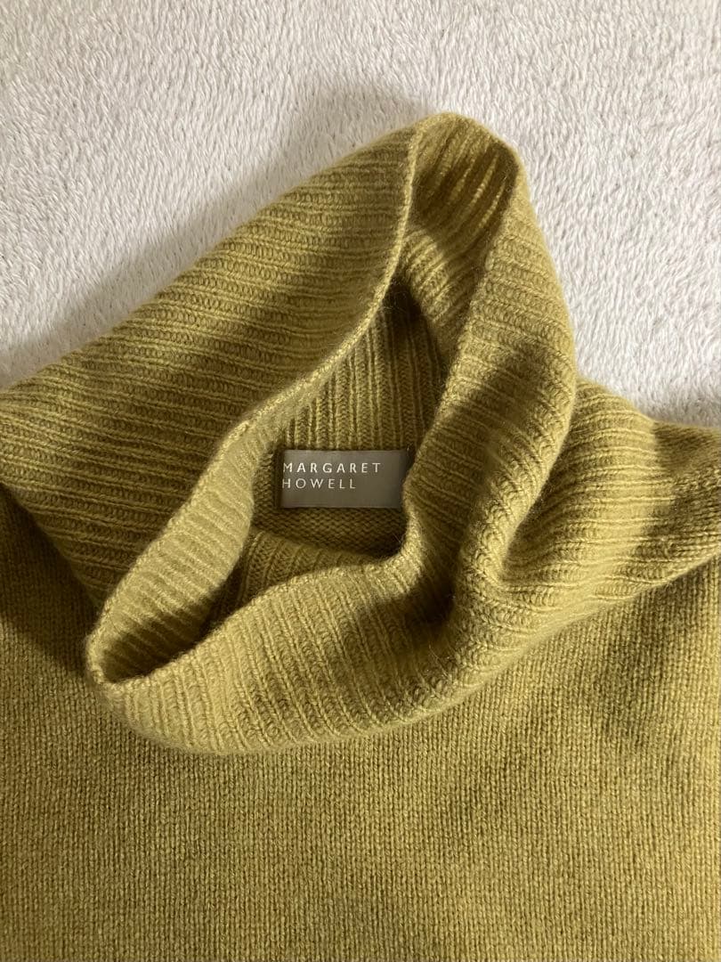 MARGARET HOWELL ウールカシミヤ タートルネックニット