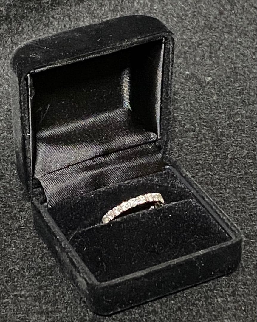 天然ダイヤモンド プラチナ フルエタニティリング pt900