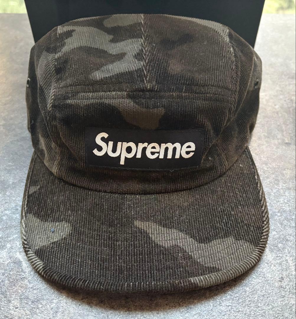【Supreme】 コーデュロイ キャンプキャップ ボックスロゴ USA製