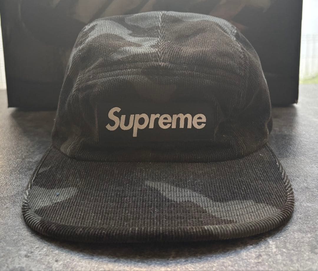 【Supreme】 コーデュロイ キャンプキャップ ボックスロゴ USA製