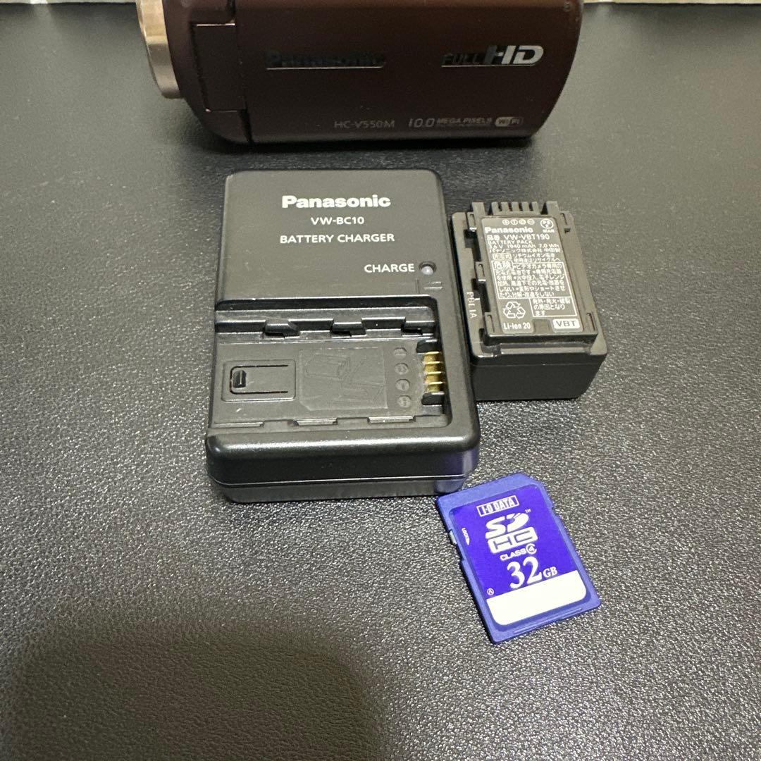 Panasonic　HC-V550M　ビデオカメラ　Wi-Fi機能　動作品