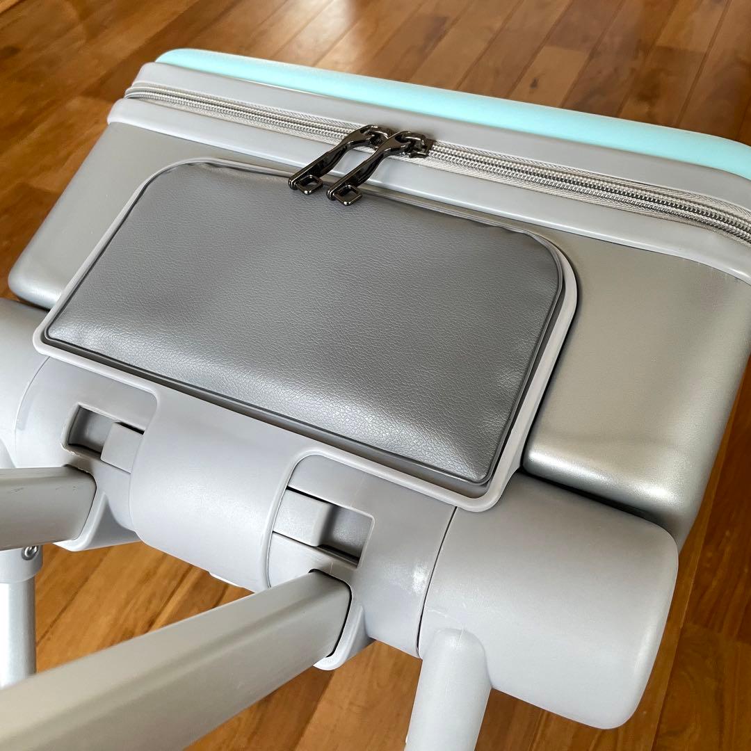 子供用　乗れるスーツケース　キッズ キャリーケース 40L大容量 ブルー