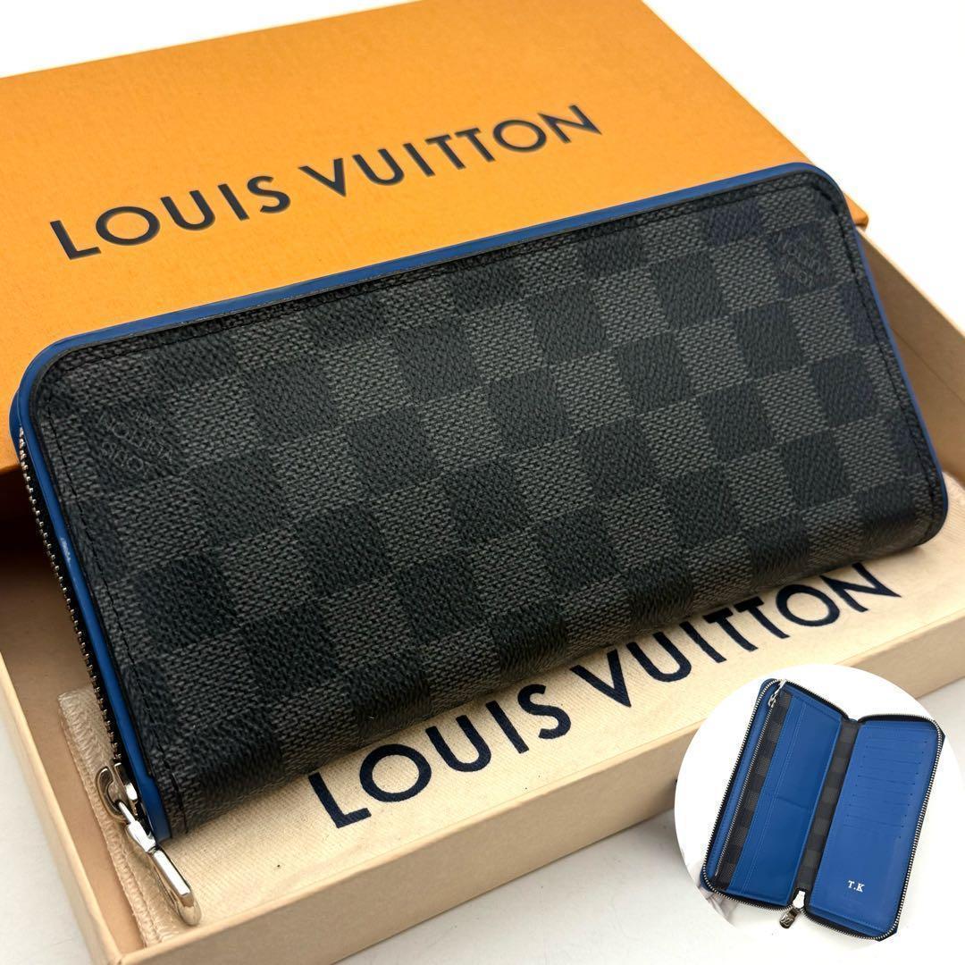 【新品近い】ルイヴィトン ダミエ グラフィット ヴェルティカル 長財布