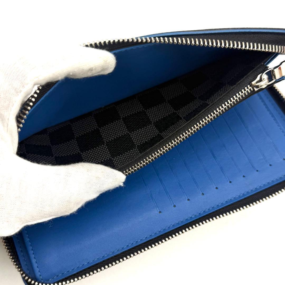 【新品近い】ルイヴィトン ダミエ グラフィット ヴェルティカル 長財布